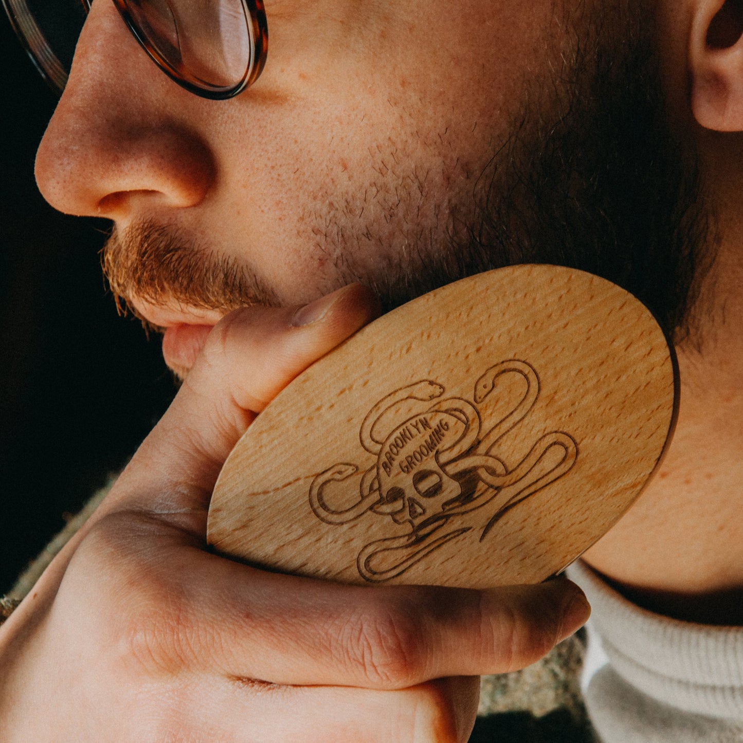 Beechwood and Boar Bristle Beard Brush