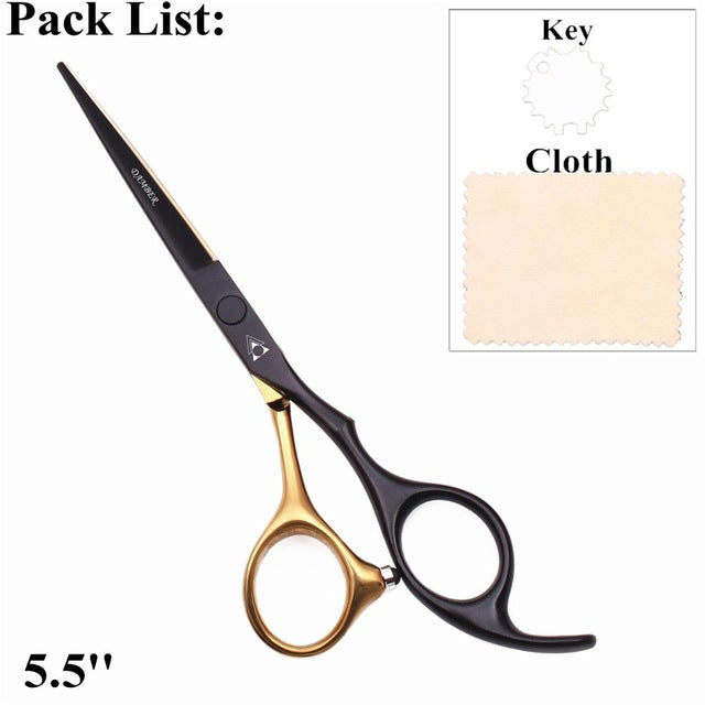 Hair Scissors 5.5 6.0 Professional Hairdressing Scissors Thinning Barber Scissor Set Hair Cutting Scissors 440C Japan Steel 888#