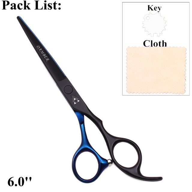 Hair Scissors 5.5 6.0 Professional Hairdressing Scissors Thinning Barber Scissor Set Hair Cutting Scissors 440C Japan Steel 888#