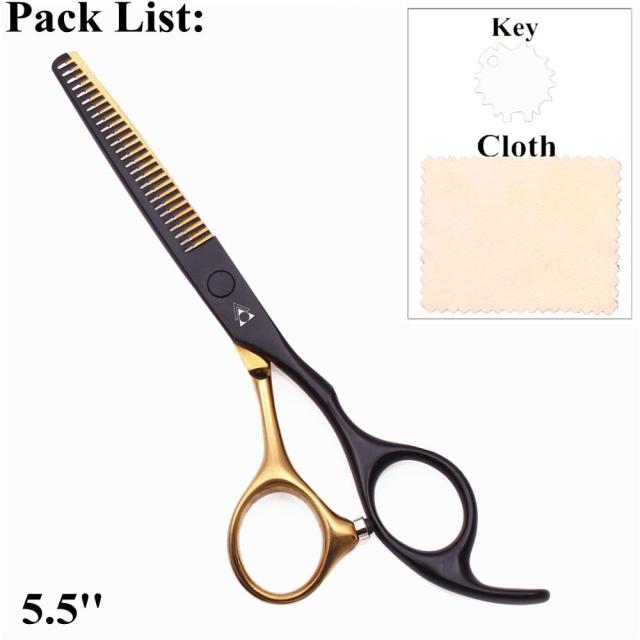 Hair Scissors 5.5 6.0 Professional Hairdressing Scissors Thinning Barber Scissor Set Hair Cutting Scissors 440C Japan Steel 888#