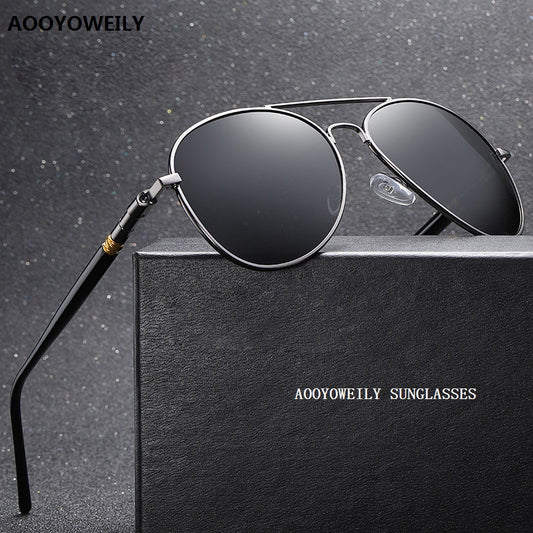 Luxury Men&#39;s Polarized Sunglasses Driving Sun Glasses For Men Women Brand Designer Male Vintage Black Pilot Sunglasses UV400