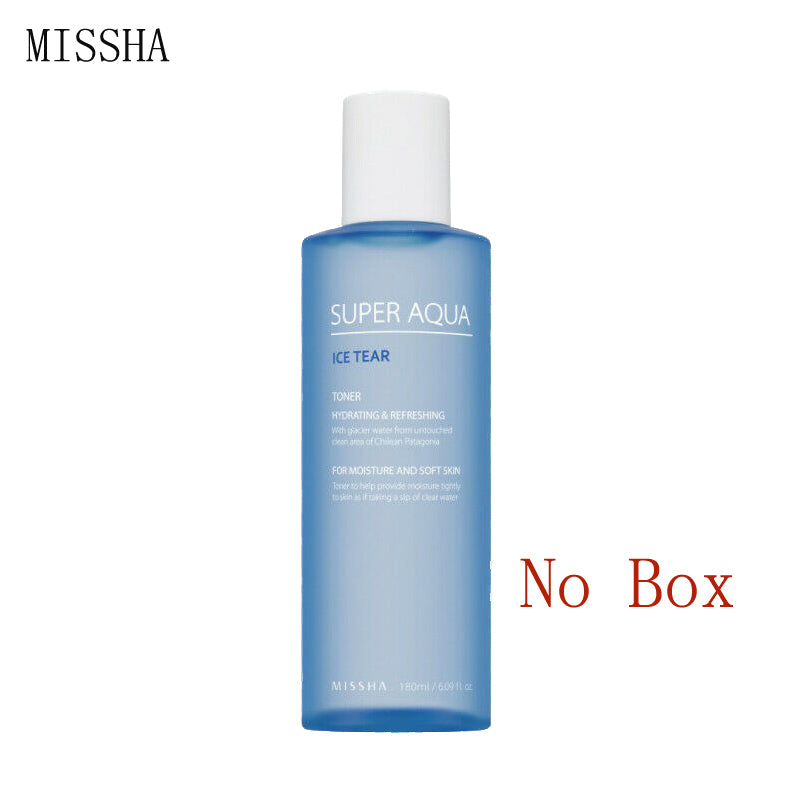 MISSHA Super Aqua Ice Tear Toner 180ml Cooling Hydrating Moisturizing Brighten Skin Toner for Woman/Man SkinCare Korea Cosmetics
