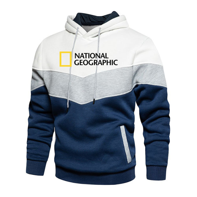 National Geographic Hoodies Mens Survey Expedition Scholar Top Hoodie Mens Fashion Outdoor Clothing Funny Sweatshirt Pullover