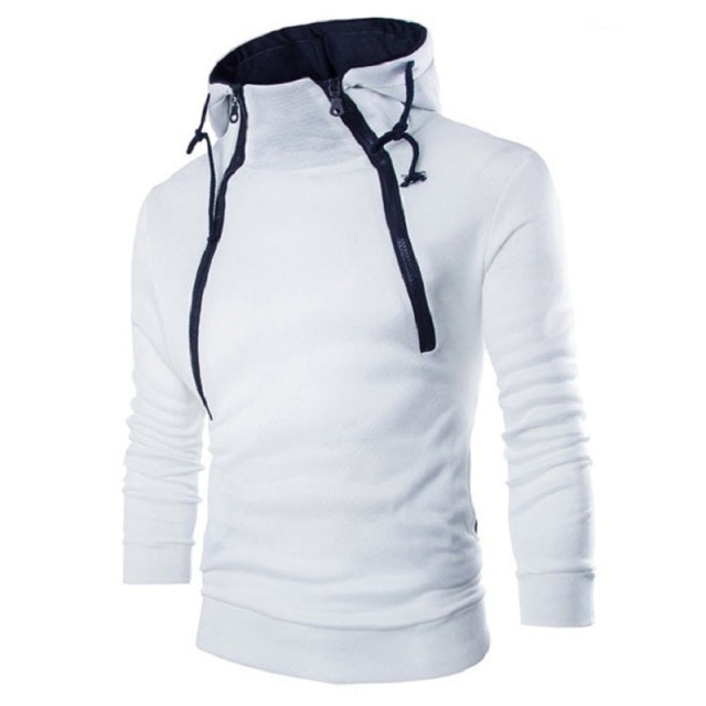 Men&#39;s Pullover Hoodie Sweatshirt Gradient Print Daily Fitness Sportswear Basic Casual Hoodies Oversize Sweatshirts Gray White