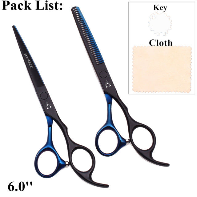 Hair Scissors 5.5 6.0 Professional Hairdressing Scissors Thinning Barber Scissor Set Hair Cutting Scissors 440C Japan Steel 888#