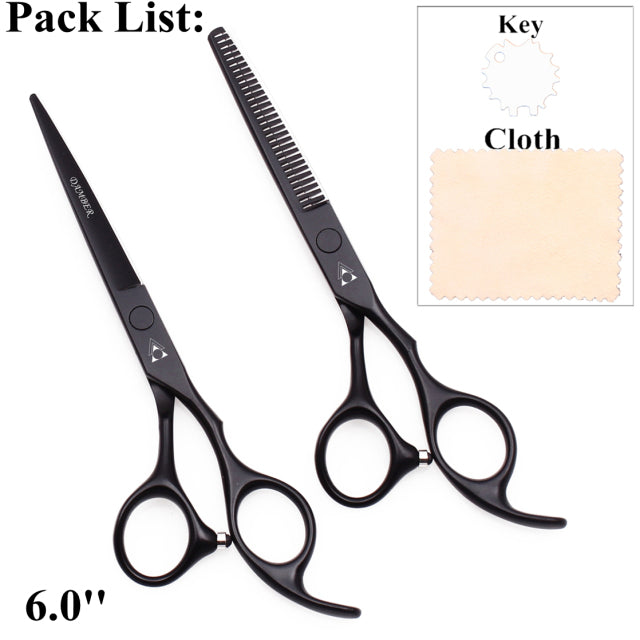 Hair Scissors 5.5 6.0 Professional Hairdressing Scissors Thinning Barber Scissor Set Hair Cutting Scissors 440C Japan Steel 888#