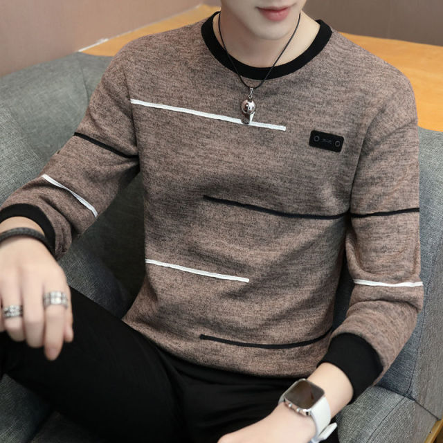 Men&#39;s Hoodies Long Sleeve Sweatshirt 2022 new Spring autumn trend preppy style teenage boy male khaki dark gray