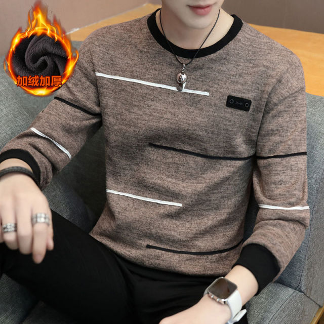 Men&#39;s Hoodies Long Sleeve Sweatshirt 2022 new Spring autumn trend preppy style teenage boy male khaki dark gray