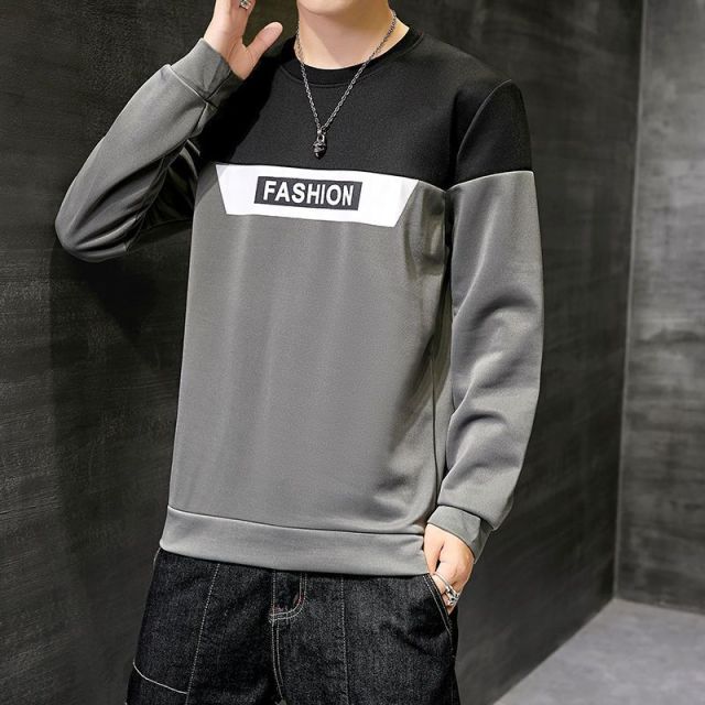 Men&#39;s Hoodies Long Sleeve Sweatshirt 2022 new Spring autumn trend preppy style teenage boy male khaki dark gray