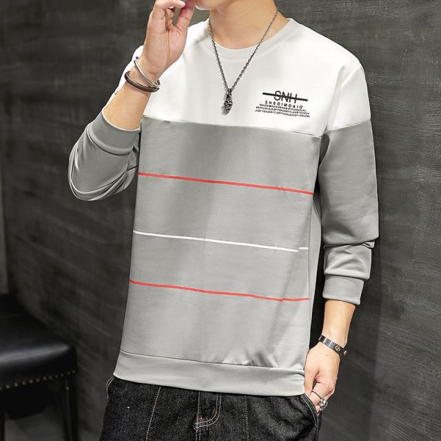 Men&#39;s Hoodies Long Sleeve Sweatshirt 2022 new Spring autumn trend preppy style teenage boy male khaki dark gray