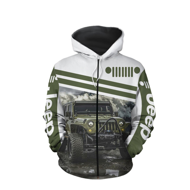 Hardcore off-road vehicle Casual Jeeps Discovery Mens zippes Hoodie Fitness hooded tops Asian plue Size Oversized hoodies Male 0