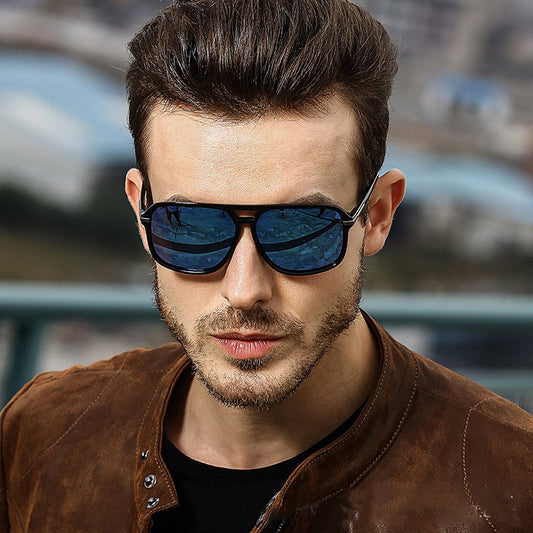 2022 Fashion Men Cool Square Style Gradient Polarized Sunglasses Driving Vintage Brand Design Cheap Sun Glasses Oculos De Sol