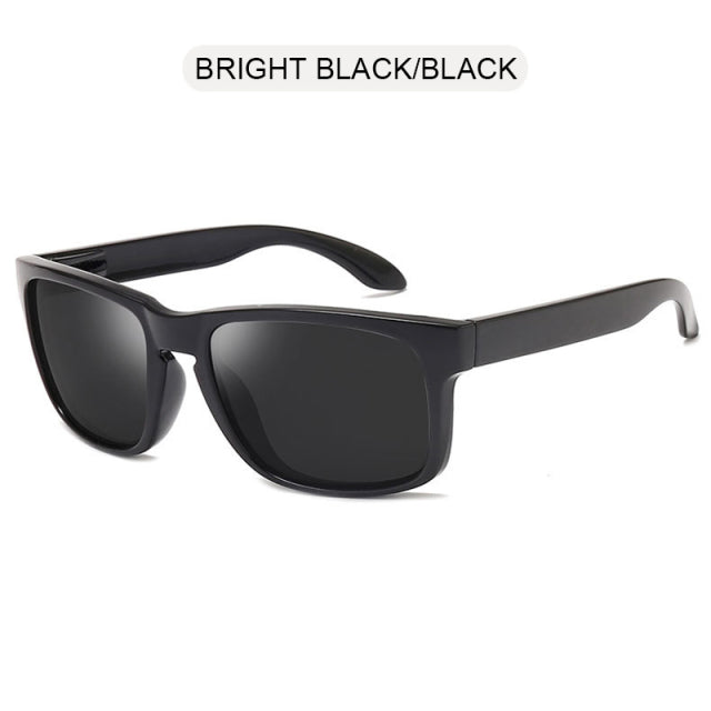 FUQIAN 2022 Fashion Square Polarized Sunglasses Men Vintage Plastic Male Sun Glasses Women Stylish Black Sport Shades UV400